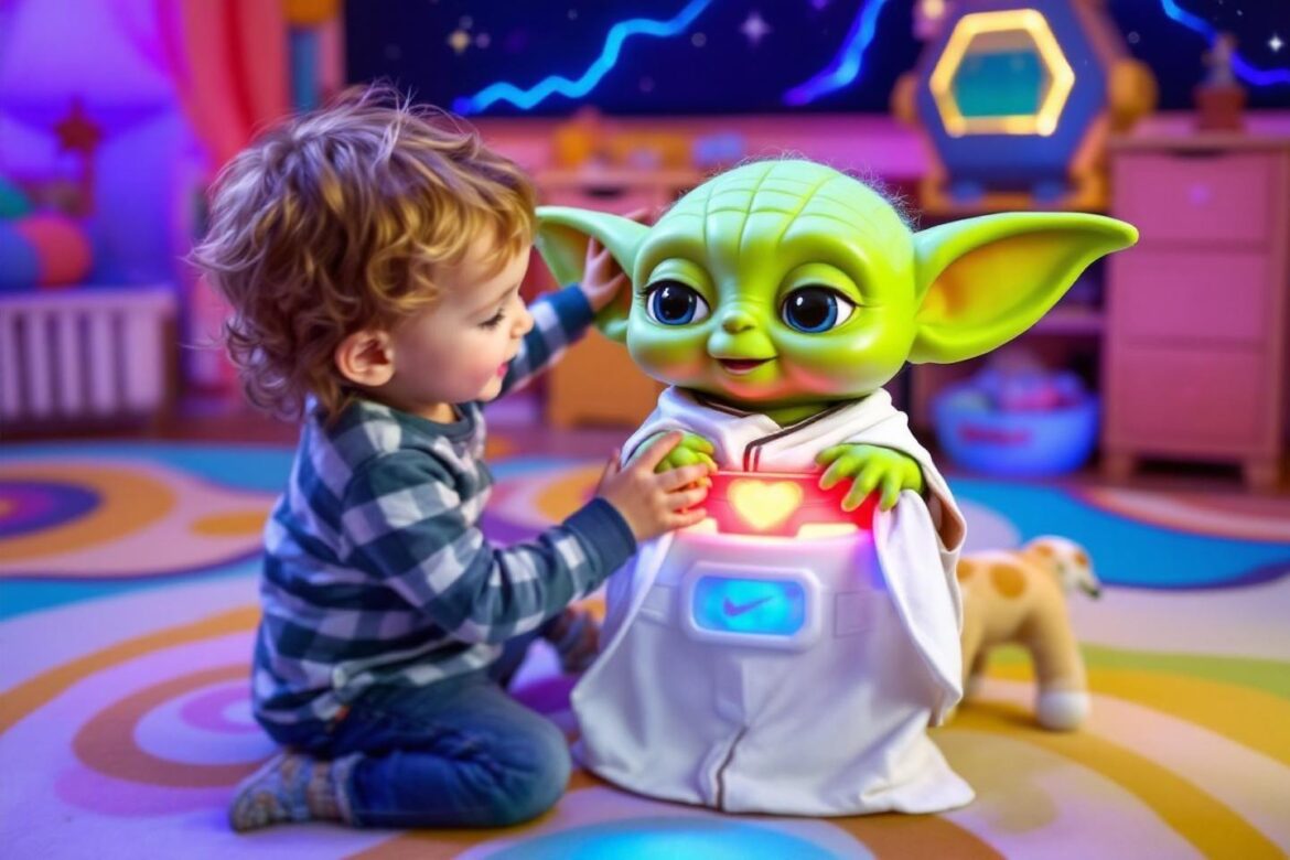 Bébé Yoda interactif : le jouet Grogu électronique qui réagit à vos mouvements et paroles Bébé Yoda interactif : le jouet Grogu électronique qui réagit à vos mouvements et paroles